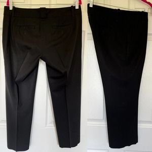 J Crew Pants Black Dress Work Career Wool Blend Fully Lined Cropped City Fit 8
